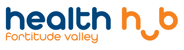 health hub fortitue valley logo on white background