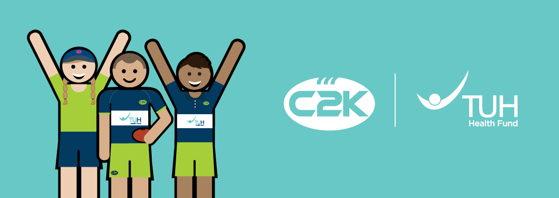 avatars wearing sportswear C2K TUH health fund promotion