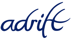 adrift logo on white background