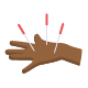 acupuncture icon on white background