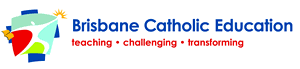 Brisbane Catholic Education logo on white background