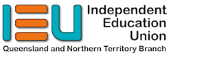 Independent Education Union logo on white background